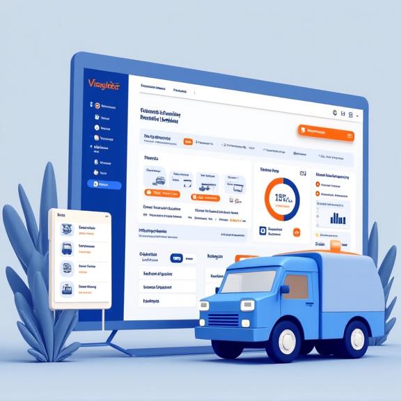 Ein Screenshot eines modernen und übersichtlichen Dashboards für das Vignetten-Flottenmanagement.