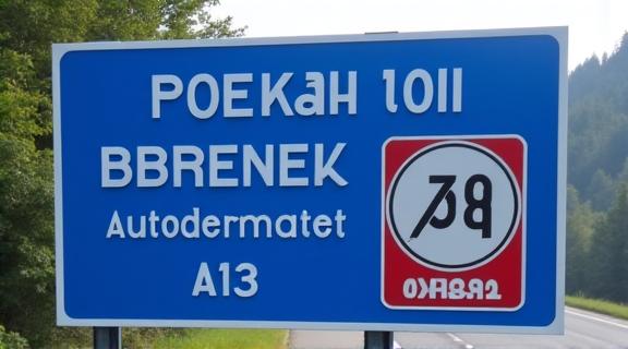 Ein Schild, das auf die Sondermaut für die Brennerautobahn in Österreich hinweist.
